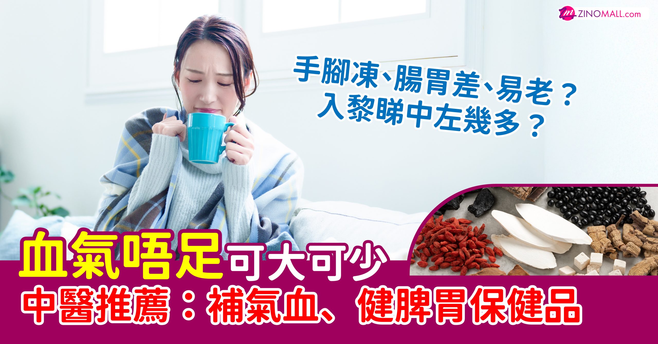 氣血不足可大可少 中醫推薦補氣血、健脾胃保健品