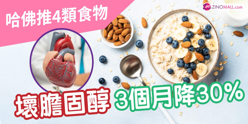 哈佛推4類食物 壞膽回醇3個月降30%